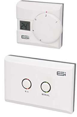 ESI - Energy Saving Innovation Controls ESRTERFW Wireless Electronic Room Thermostat with LCD Display