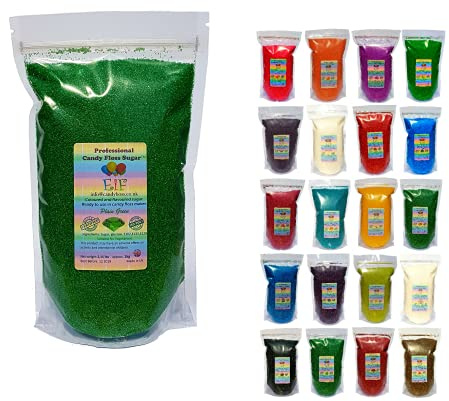Candy Floss Cotton Sugar EverydayisFriday Green Original 1 KG - Ready to Use in Your Machine