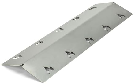 Grillrost.com Das Original Coperchio del bruciatore in Acciaio Inox - 375x120 mm - Extra Forte 1,5 mm - Adatto a Molti Barbecue