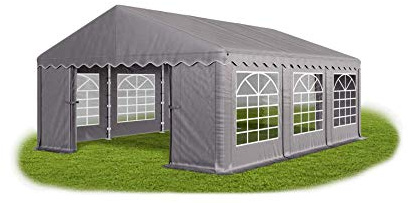 Das Company Partyzelt 3x6m wasserdicht grau Zelt 240g/m² PE Plane hochwertig Gartenzelt Summer PE - Faltpavillon - Gartenpavillon - Pavillon - Lagerzelt - Partyzelt
