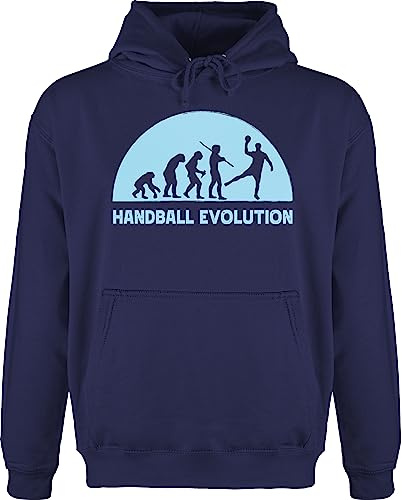 Shirtracer - Hoodie Herren Pullover Männer - EM 2026 Trikot Ersatz - Handball Evolution hellblau