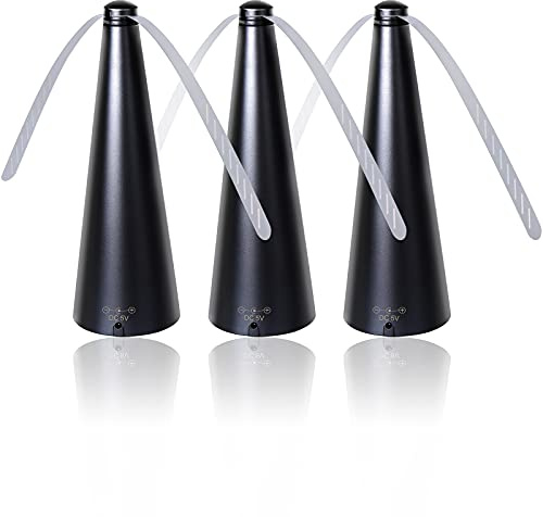Haishell Lot de 3 ventilateurs répulsifs anti-mouches pour tables - Éloignez les mouches et les insectes de votre nourriture