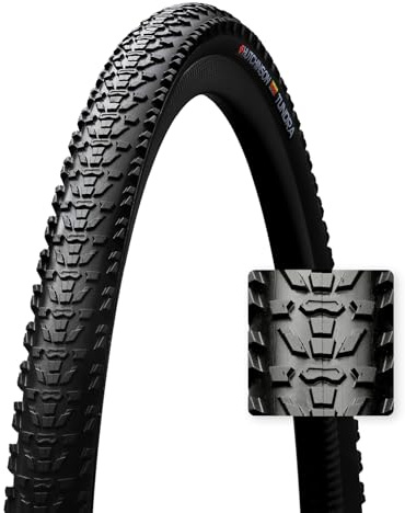 HUTCHINSON - TUNDRA Tubeless Ready - Pneu Gravel - Bi-Gomme - Pour Les Parcours Les Plus Techniques - Grip Et Anti-Crevaison - Tringles Souples - Noir - Dimensions 700 x 45 mm