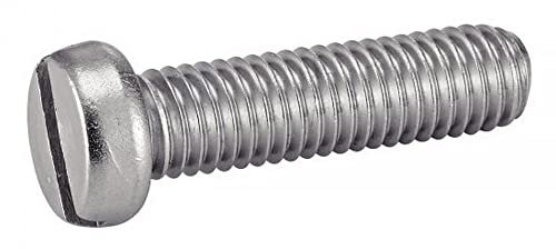 irsa24 1000 Stk. Zylinderschrauben mit Schlitz M 1,6 x 14 mm DIN 84 Edelstahl A2 ISO 1207 Zylinderkopf