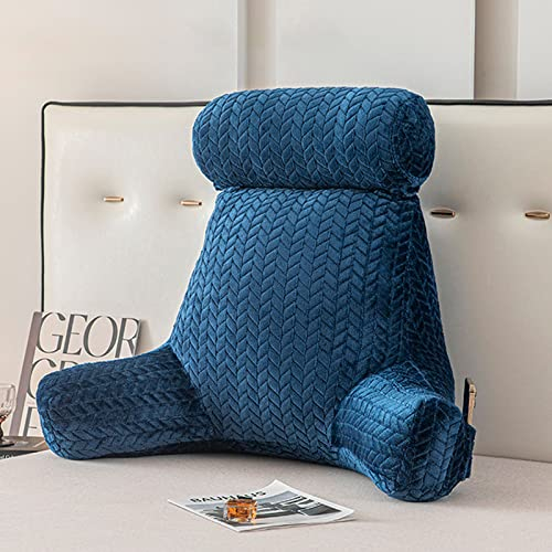 FEAW Rückenkissen,Lesekissen,Stützkissen,Bücherkissen,Waschbarer Bezug,Mehr Komfort & Ergonomische Körperhaltung,Ideal als Rückenstütze Beim Lesen oder für Videospiele