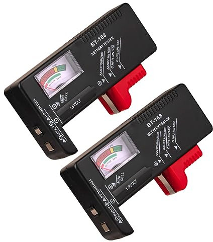 Hemobllo 2pcs Battery Capacity Measurement Voltage Voltmeter Battery Test Coded Power Level Indicator