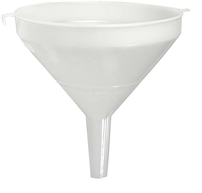 Imbuto Ø 20 cm, per uso alimentare, beccuccio Ø 22 mm – 30 mm, plastica non colorata