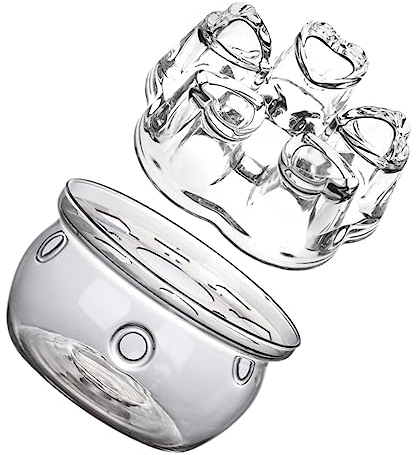 MAGICLULU 2pcs Glass Teapot Warmer Teapot Heater Warmer for Desk Milk Tea Accessory