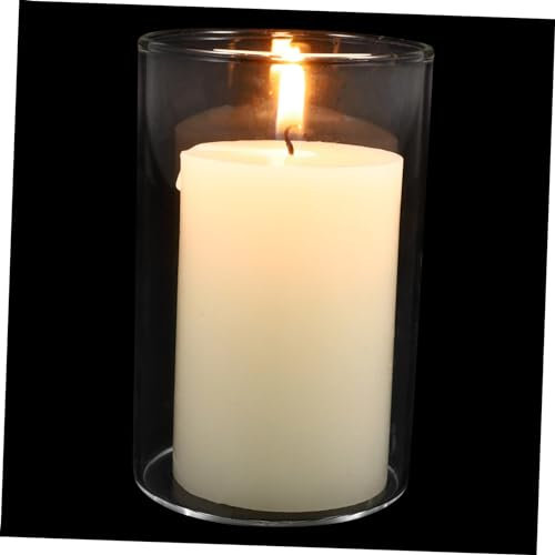 Zerodeko Handgemachte Glasbehälter Kerze Elegante Dekorative Kerze Tablett für Hochzeit Party