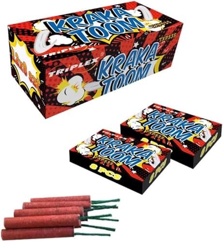 h2i Kraka Toom Lot de 96 mini craqueliers pour petits et grands I Pour le Nouvel An, Halloween et fête Cadeau pour enfants et adolescents F1