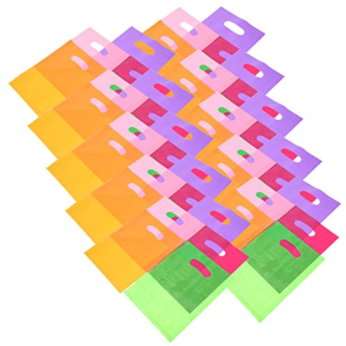 KOMBIUDA 100pièces Pochettes Transparentes Plastique à Cookies Pour Anniversaires Et Mariages Couleurs