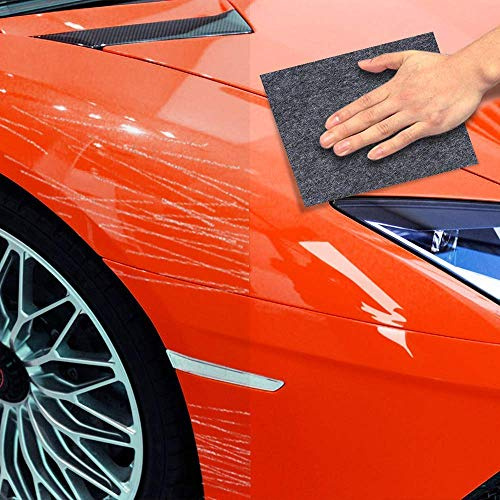 Nano sparkle tuch für auto kratzer, 2 stück autokratzerentferner, Autopolitur kratzer entfernen, Lackkratzer am auto entfernen, Autolack kratzer reparatur, Mehrzweck reparaturtuch für kleine Kratze