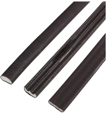 PU Acoustic Foam Window Seal Strip Self-Adhesive Noise Reduction Impact Resistance Door Gap Strip Dustproof Weatherstripping(E Brown 9-4,6M)