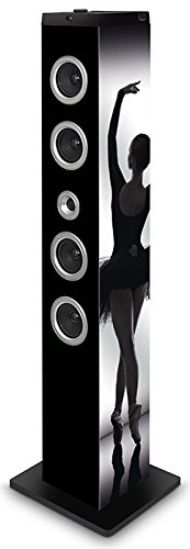 Bigben Sound Tower TW7 - Altoparlante a barra Bluetooth, 3,5 mm, 40 W RMS, display a LED, USB, iOS, SD, colore: Multicolore