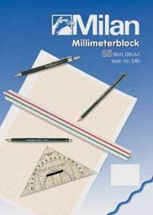Millimeterblock A4/25Blatt 80-85g