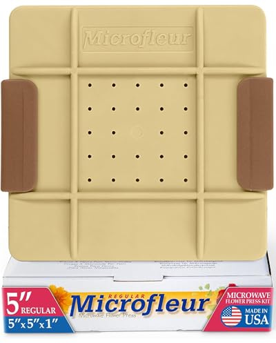 Microfleur 5 tum mikrovågsugn vanlig blompress