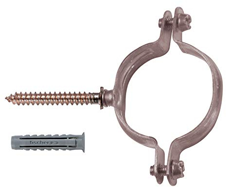 Fischer Collare per Tubo in rame CUV ø28 con tassello SX 6 (10 Pz.)