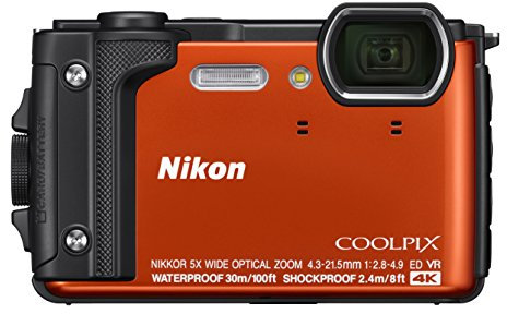 Nikon VQA071E1 Coolpix W300 Compact Digital Camera - Orange , 4inches