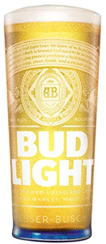 Bud Light Pint Glass CE Marked Official Merchandise