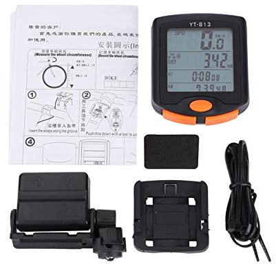 Fahrrad-Kilometerzähler Multifunktions-Kabel- und Funk-Fahrradcomputer Outdoor-Radfahren Wasserdichter Fahrrad-Kilometerzähler mit LCD-Anzeige(Wireless)