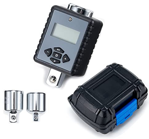 ThreeH 1/2 '' (1,5 bis 147,6 ft-lbs.) Hochleistungs-Digital-Drehmomentadapter mit LED- und Summer-Alarm (1/2 '' Antrieb & enthält Adapter für 3/8 '' und 1/4 '')