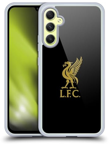 Head Case Designs Offizielle Liverpool Football Club Logo Gold Und Schwarz Liver Bird Gel Handyhülle Hülle [Militärischer Schutzgrad] Kompatibel mit Samsung Galaxy A34 5G