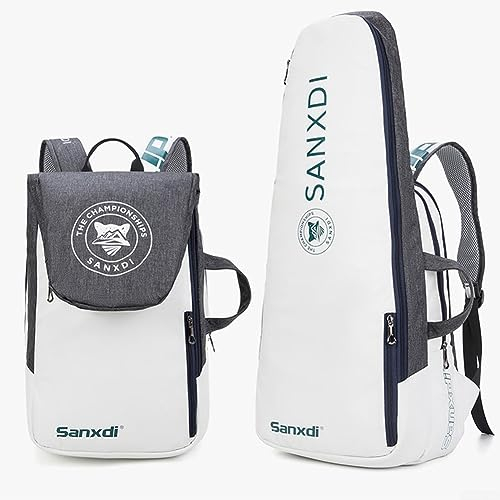 RANRAO Tennistasche, großer Tennisrucksack, Tennis-Paddel-Rucksack, Squash-Badmintonschläger, Tasche, Schläger-Tragetasche, Handtasche