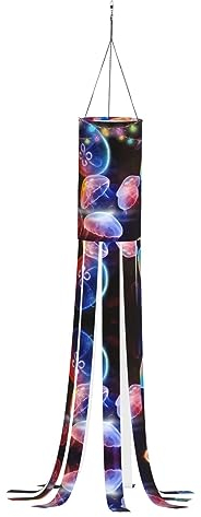 Bunte Quallen, aufregende Outdoor-Dekoration, Hexen-Windsäcke für unvergessliche saisonale Displays