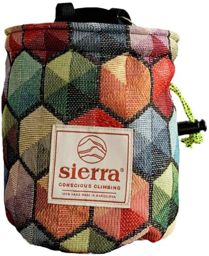 Sierra Conscious Climbing. Tube Hexa Klettermagnetbrett | Bio-Baumwolle | mit verstellbarem Gürtel