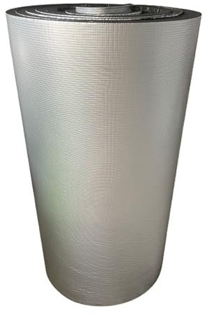 AITAF Mousse Isolante Phonique pour Sols, Murs, Lofts, Toits, Isolant Thermique Auto-adhésif Rouleau 5mm Isolation Acoustique Thermique Réfléchissante Haute Température (Size : 1mx3m)