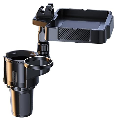 REDVIT Getränkehalter Auto für VW Golf, 3 in 1 Verstellbarer Auto Getränkehalter Handyhalterung, Becherhalter Auto Multifunktionstisch Getränkehalter Expander,L