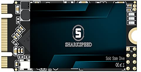 S SHARKSPEED SSD 2TB M.2 2242 42mm SATA3 Festplatte Intern Solid State Drive für Laptops und Desktops