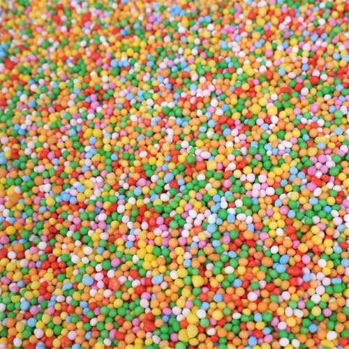 Streuselheld Nonpareille Bunt 120g Zuckerstreusel Perlen | Bunte Sprinkles als Streudekor für Torten, essbare Deko-Streusel für Muffins, Cupcakes und Geburtstagskuchen