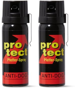 Pfefferspray PROTECT Anti-Dog Direktstrahl oder Breitstrahl 15ml 40ml 50ml 63ml