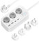 Reiseadapter Weltweit, Steckdosenleiste 3 Fach mit 4 USB(2 USB A,2 USB C), Deutsch zu US/UK/AU/India/Südafrika Adapter Steckdose mit 1,5M für Europa zu USA Mexiko Australien Thailand HK Namibia