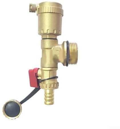 CWOQOCW Collettore di riscaldamento a pavimento da 1 in 1/2 3/4 con valvola di scarico automatico unità di sfiato dell'aria per sistema di riscaldamento a pavimento dell'acqua (2,5 cm)