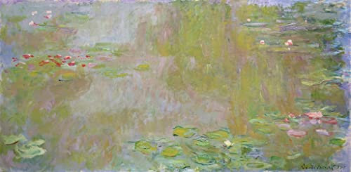 ZHAOSHAN klassischer Kunst Poster Leinwand Tier Bild Seerosen in Giverny Von Claude Monet klassischer Kunstdruck für Wanddekoration 60x90cm