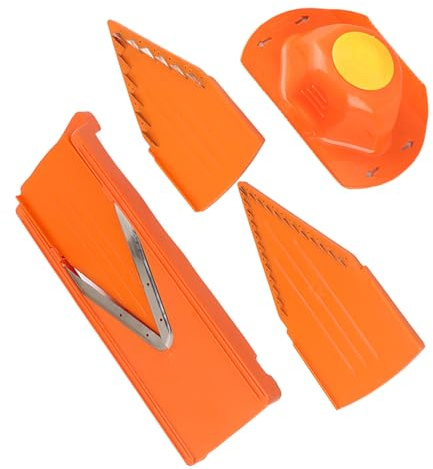 Cortador de Mandolina, Cortador de Mandolina, Cortador de Verduras, Mandolina con Hoja en V, Cortador de Alimentos con Protector de Mano, Cortador Manual de Verduras para