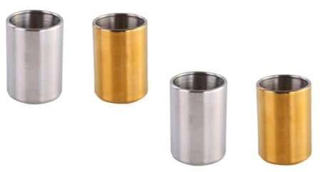 Cabilock 2 Juegos Tenedor De Frutas Soporte para Tenedor Y Cuchara Tenedores De Aperitivo Horquilla Extensible Tenedores De Oro Titular De La Placa De Papel Acero Inoxidable 2 Piezas * 2