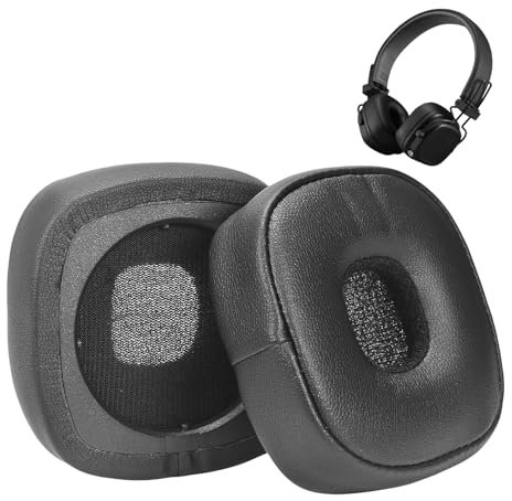 1 Paia Cuscinetti Cuffie per Marshall Major IV/4, Cuscinetti Auricolari di Ricambio Major 4 Wired/Wireless, Memory Foam Protein Leather (Major IV/4 - Nero)