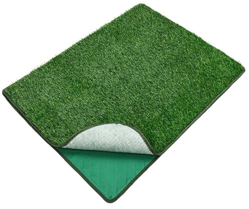 Zktfyshk Realistic Artificial Turfs Dog Potty Grass Pad Machine Washable Dog Potty Pad For Indoor Outdoor Use