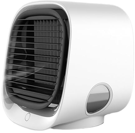 Aira Breeze Luftkühler, 2025 Neu Aira Breeze Klimagerät, Tischventilator Mit Wasserkühlung, Klimaanlage Ohne Abluftschlauch, Multi-Winkel-Windrichtung Einstellung (Weiß)