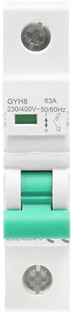 Disjoncteur d'isolateur de Rail Din GYH8, 230V/400V, interrupteur principal 63A 100A 125A, interrupteur d'isolement, 1 pièce(63A)