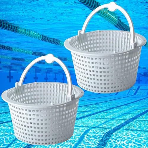 Générique Panier Skimmer Piscine, Panier Skimmer Piscine 18 Cm, Filtre Panier Piscine Skimmer - Panier De Rechange pour Skimmer Standard,Préfiltre De Piscine avec Poignée pour Un Retrait Facile