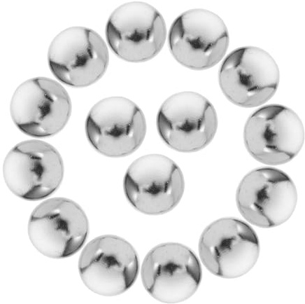 HEALSOPTHY Remaches Redondos De Garra Para Confección Diy, Color Blanco K, 100 Unidades, Pernos De Cúpula Metálicos Para Ropa y Accesorios, Ideales Para Reparación De Maletas y Manualidades Punk