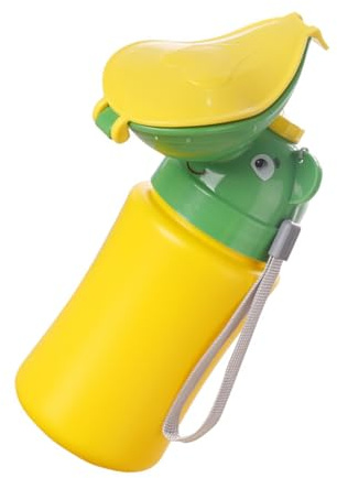 Tragbares Kinderurinal für Jungen und Mädchen, Gelb, Pp | Auto Reisen und Langstreckenfahrten, Wiederverwendbar, Leicht zu Tragen, Leicht zu Reinigen