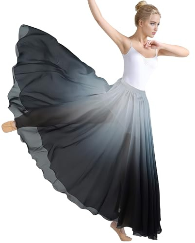 Bauchtanz Rock Damen Bauchtanz Kostüm Tänzerin Chiffon Röck Swing Langer Rock Festival Performance Kleidung
