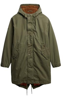 Superdry Homme Parka Militaire, Shooting Olive, L