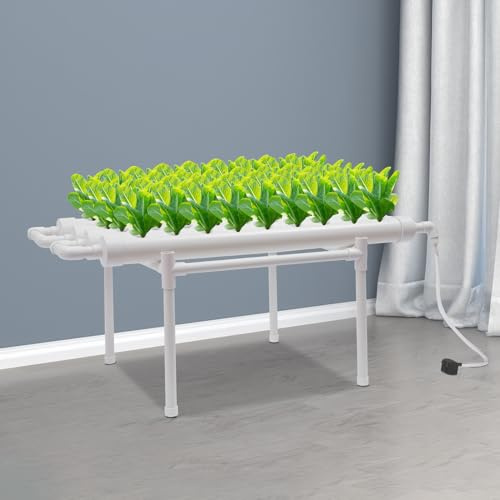 Idroponico Completo, Serra Idroponica, 36 Posizioni, di Coltivazione in PVC, con Irrigazione Automatica, Idroponico Soilless per Giardino, Balcone, Coltivazione