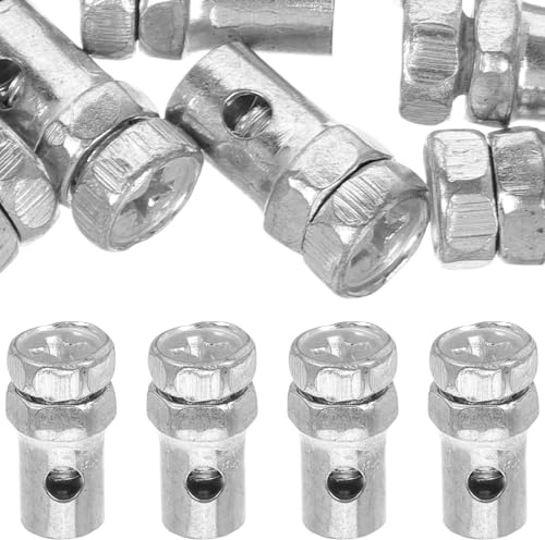 MUSISALY 10pcs Clutch Brake Throttle Cable Ends Stops Repair Kit for Mini Bike Motorcycle Scooter Lawn Mower Powersports Parts with Stable Impact-resistant Cable Clamps